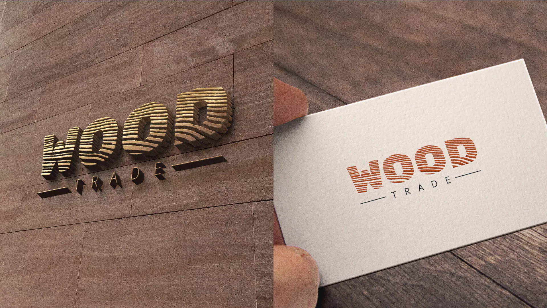 Разработка логотипа для компании «Wood Trade» в Лихославле