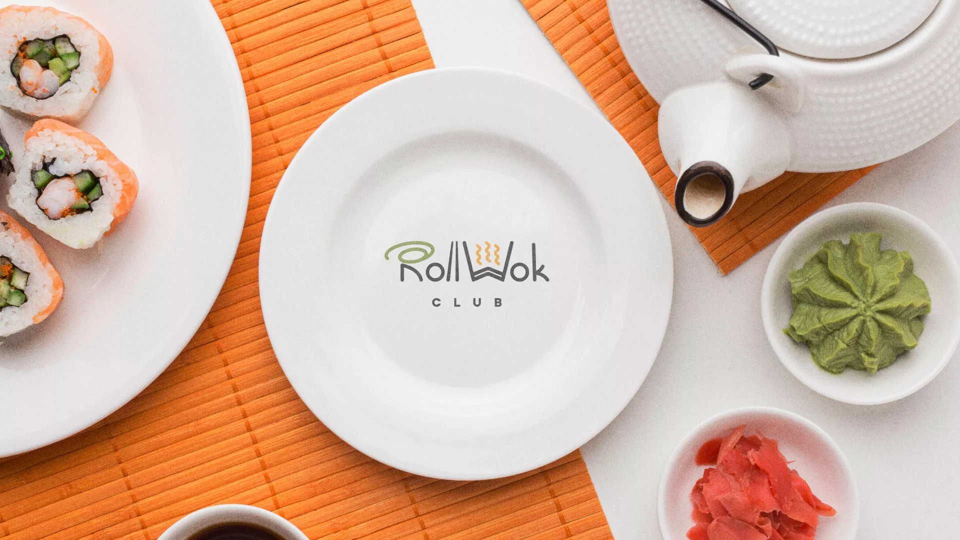 Разработка логотипа и фирменного стиля в Лихославле для суши-бара «Roll Wok Club» Разработка логотипа и фирменного стиля в Лихославле для суши-бара «Roll Wok Club»
